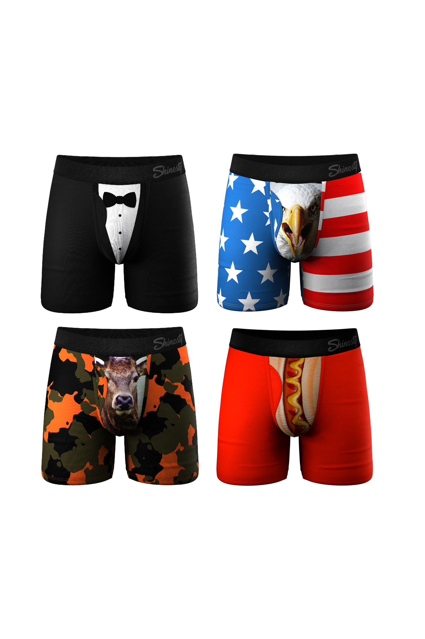  The Gentlemans Choice | Best Sellers Ball Hammock® Pouch Underwear With Fly 4 Pack