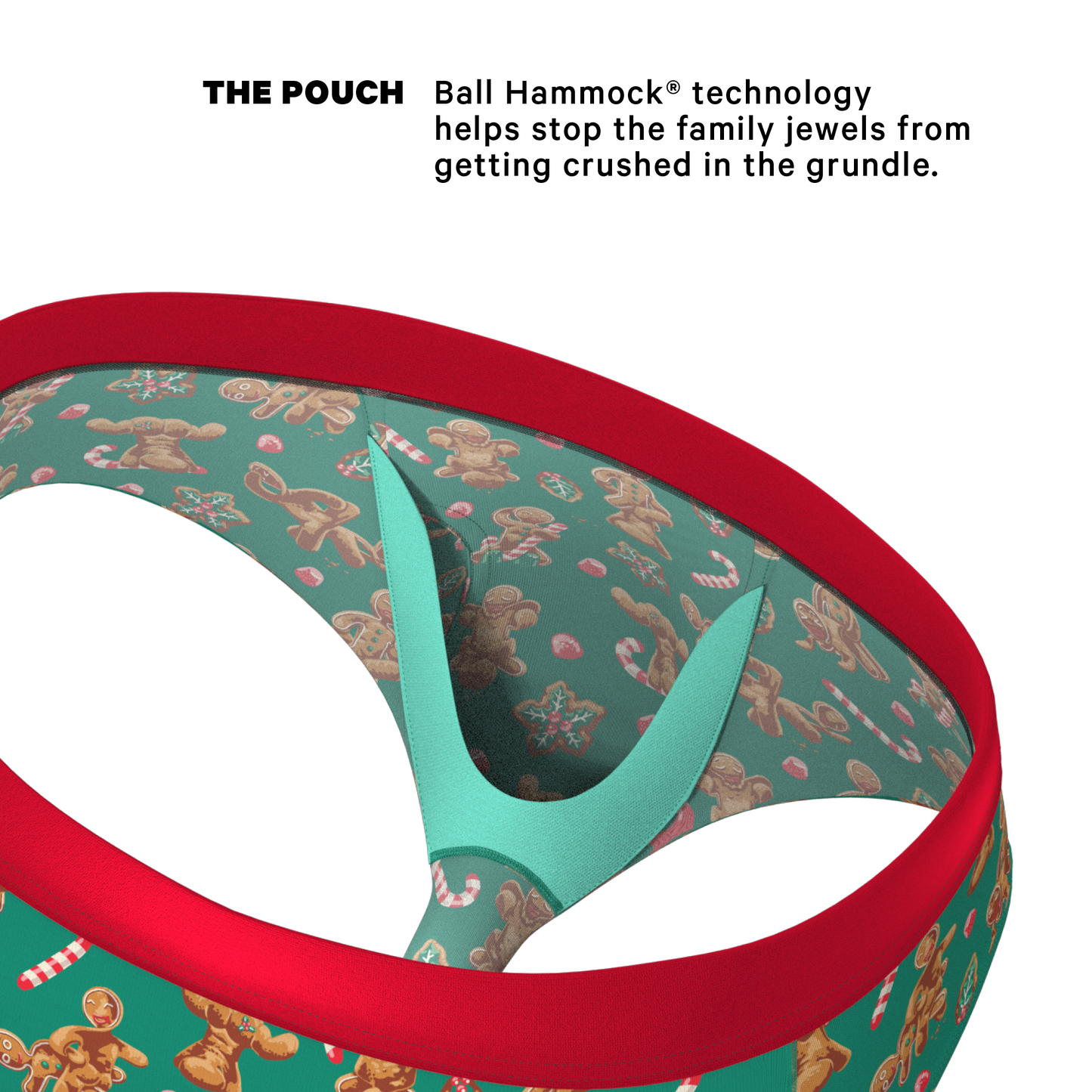 The Ginger Rail | Gingerbread Ball Hammock® Pouch Underwear Briefs