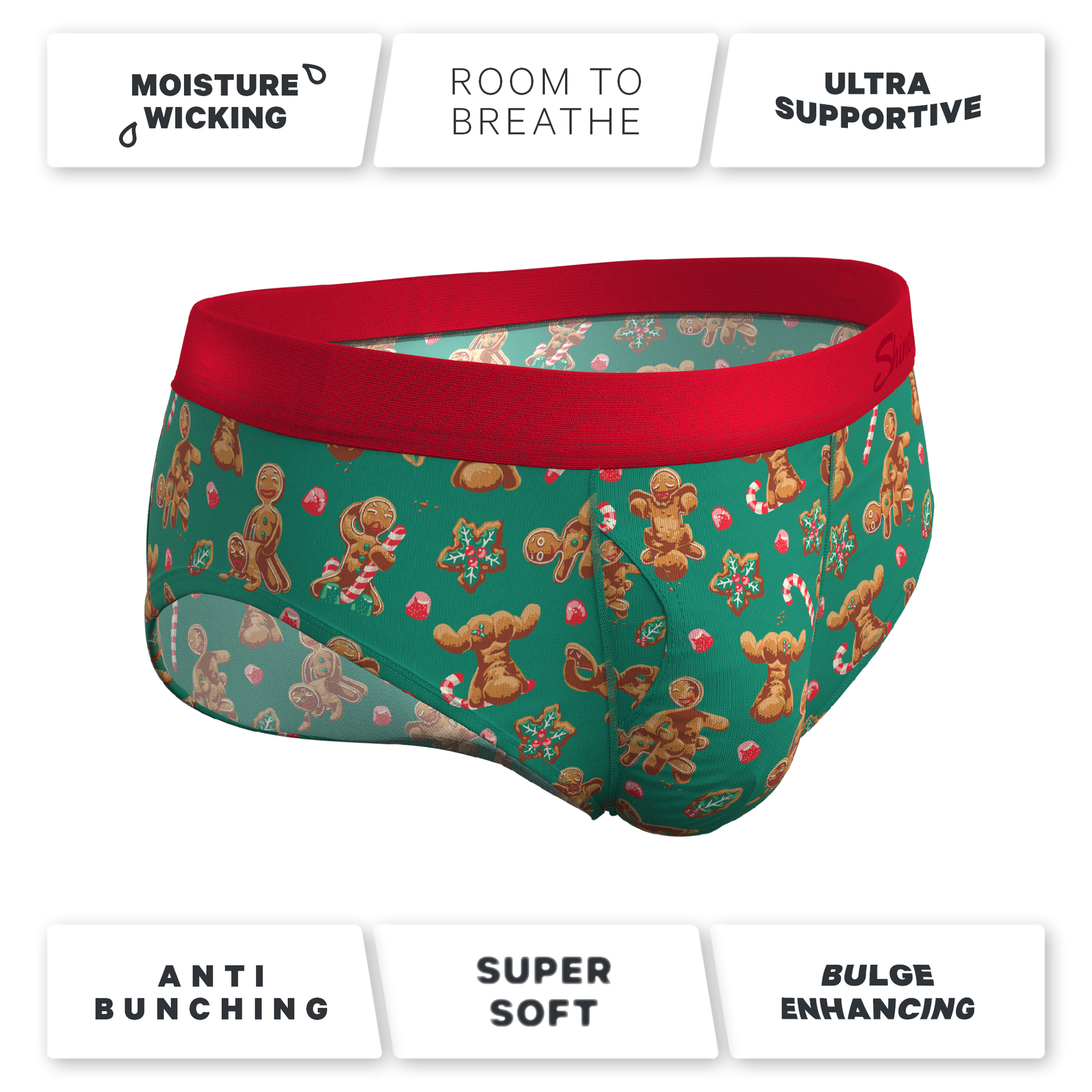  The Ginger Rail | Gingerbread Ball Hammock® Pouch Underwear Briefs