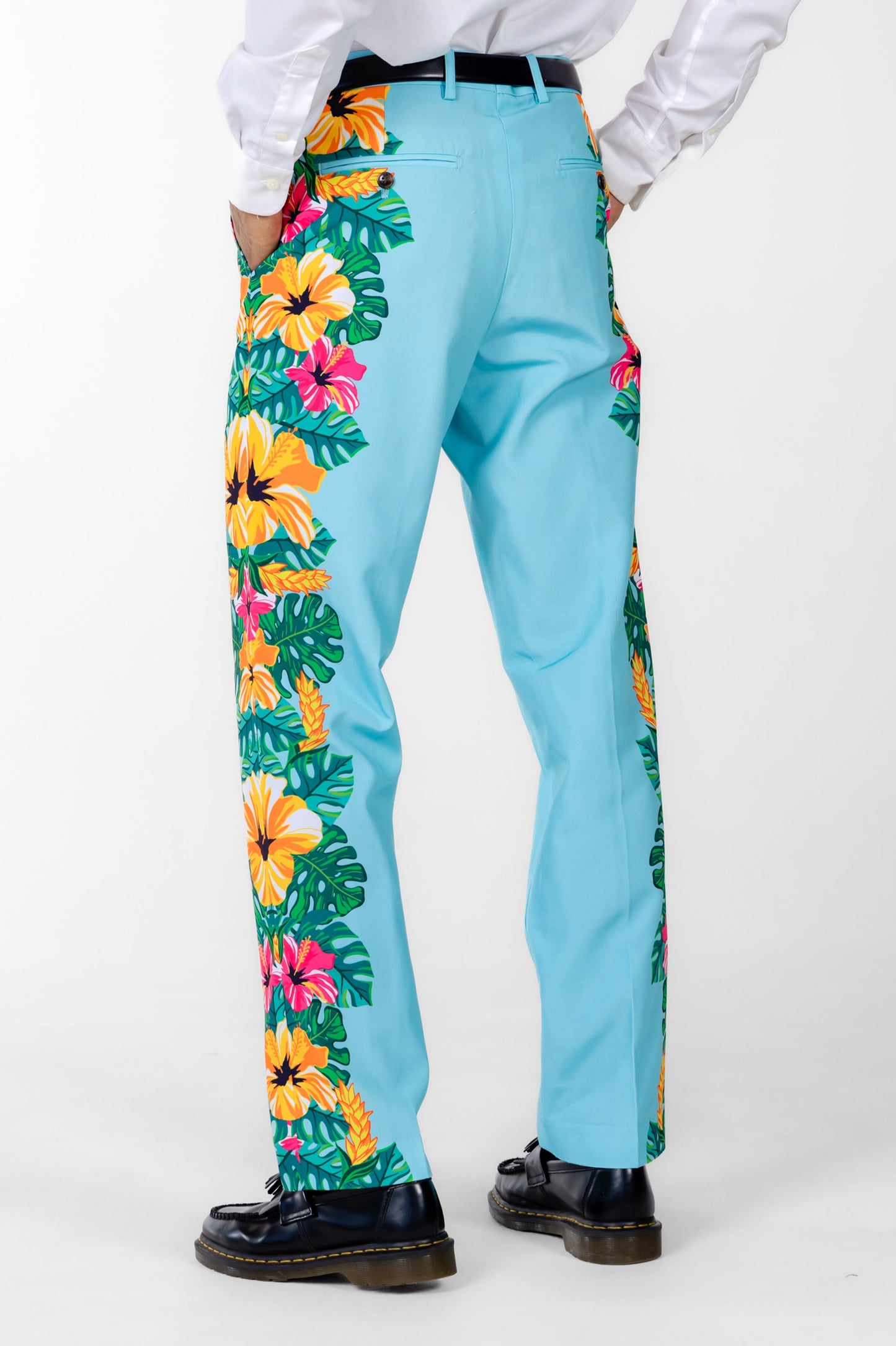  The Hibiscus Honeymoon | Floral Hawaiian Suit Pants