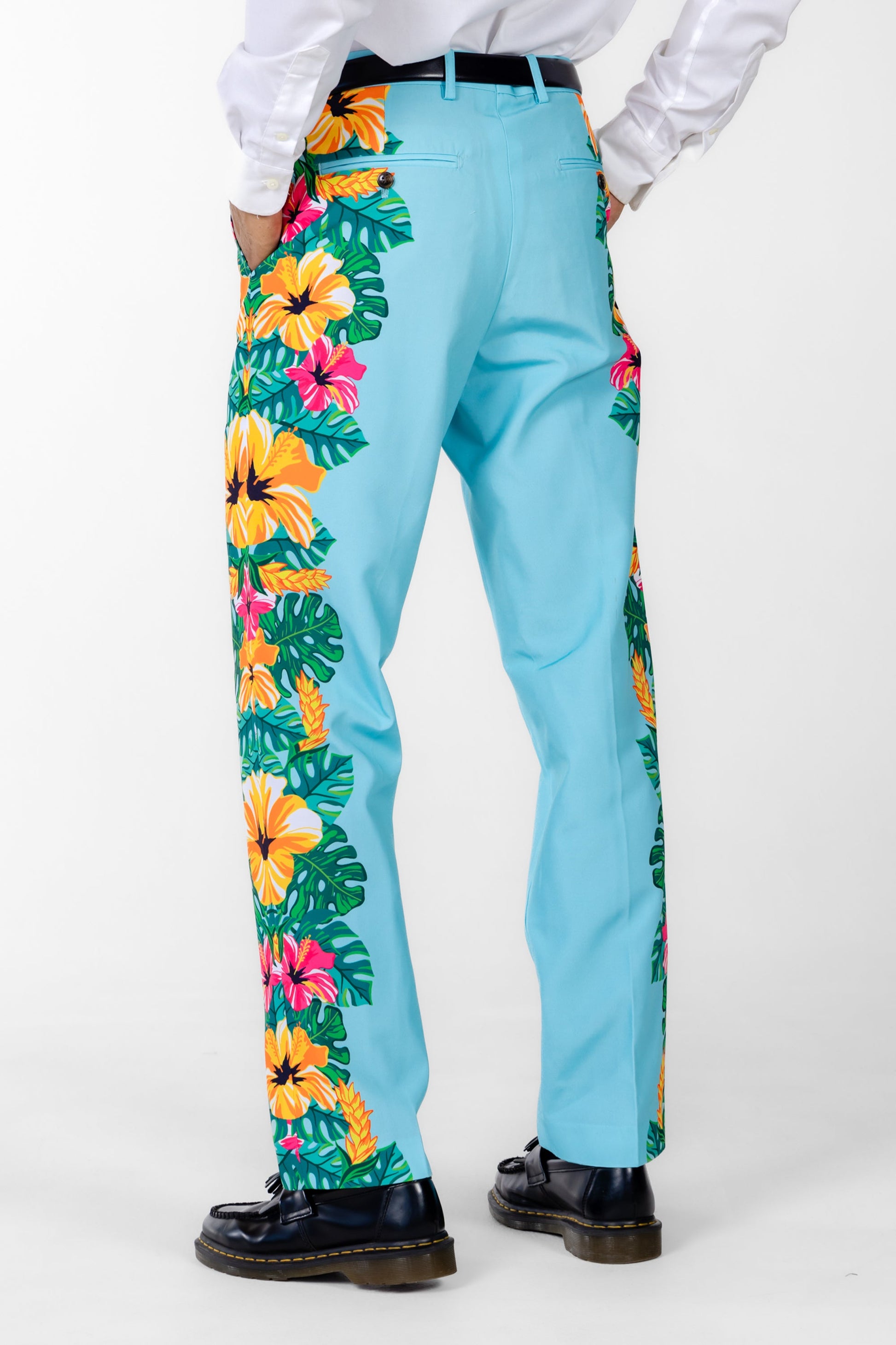  The Hibiscus Honeymoon | Floral Hawaiian Suit Pants