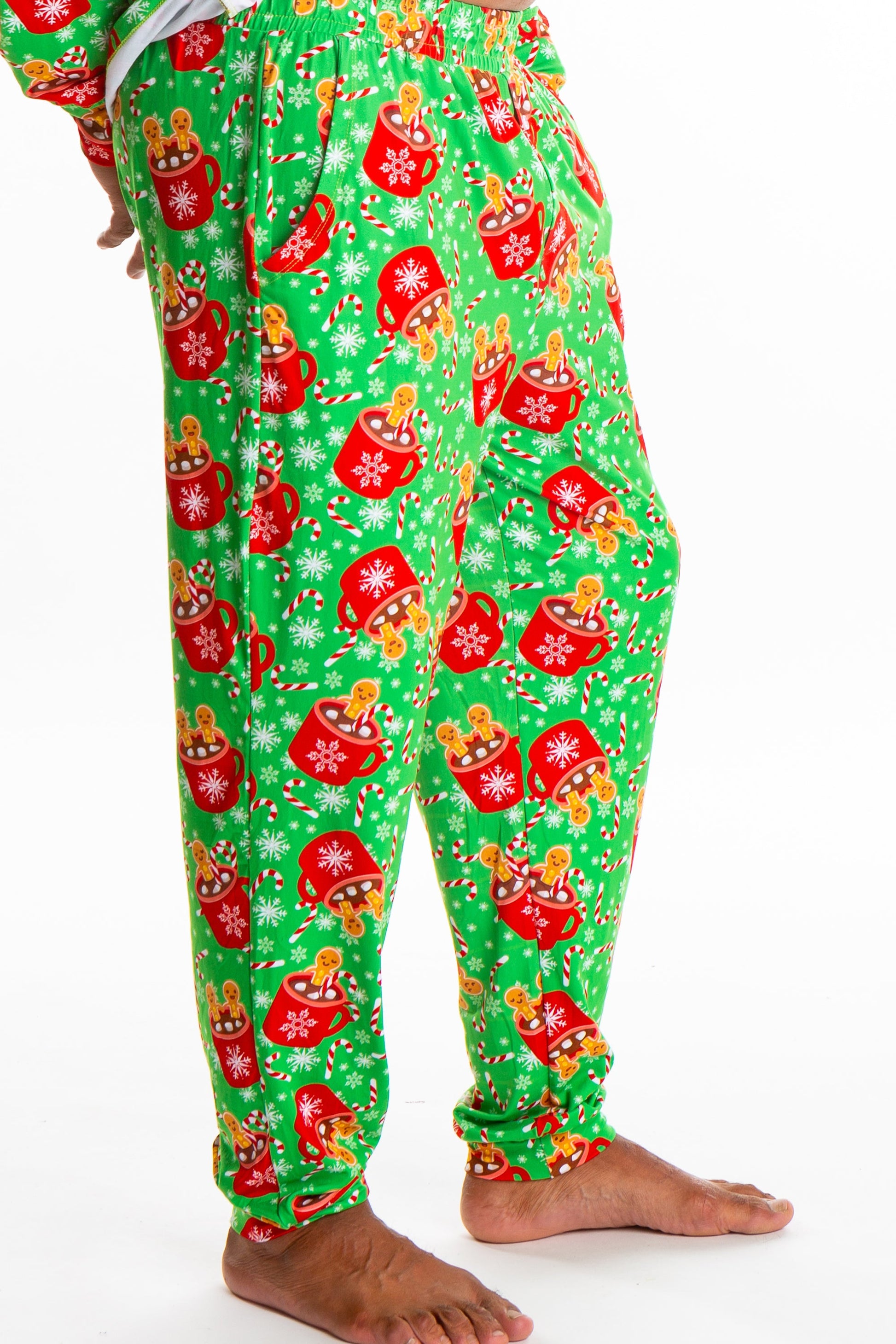  The Hot Cocoa-cuzzi | Mens Gingerbread Pajama Bottom