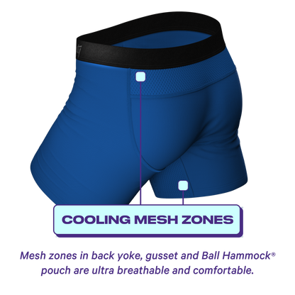  The Hurricane | Blue Cooling Ball Hammock® Underwear With Fly 3 Pack