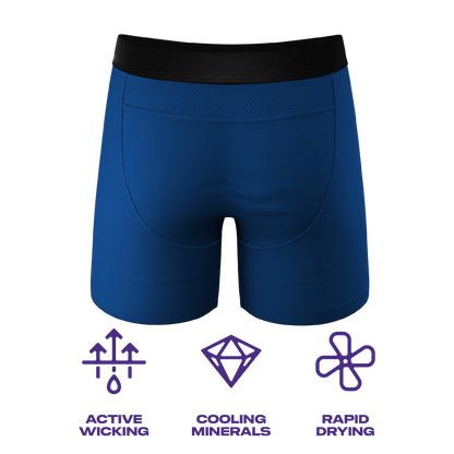  The Hurricane | Blue Cooling Ball Hammock® Underwear With Fly 3 Pack