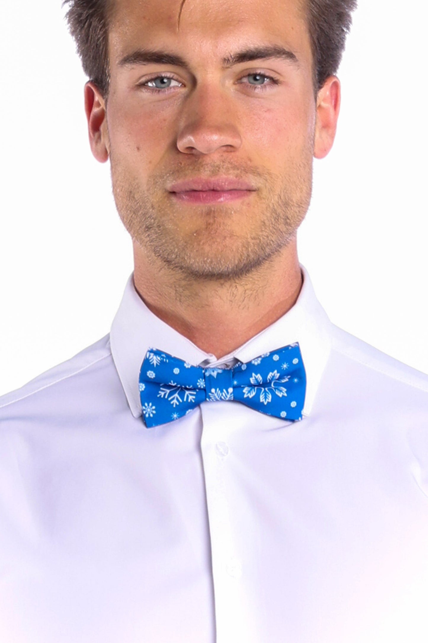  The Ice Never Melts | Blue Snowflake Christmas Bow Tie