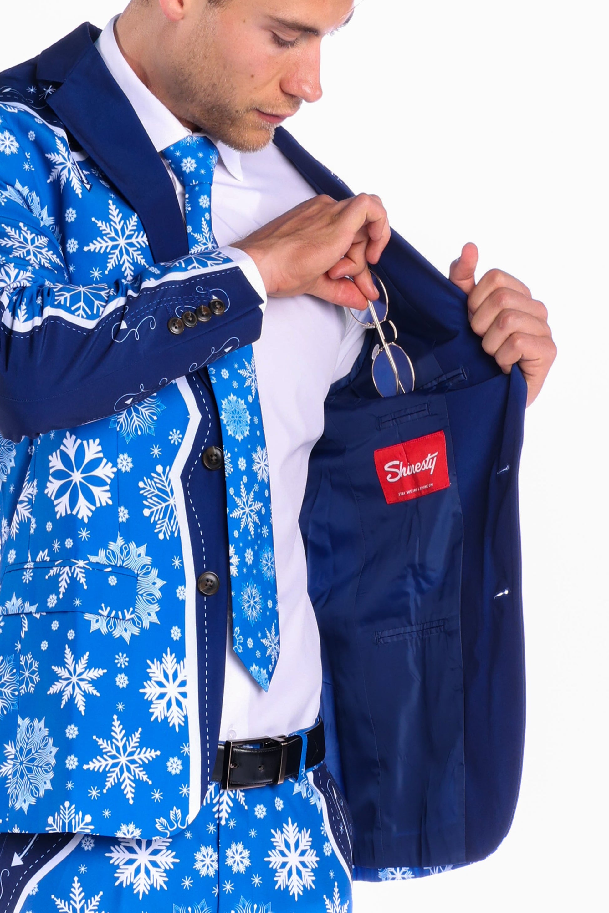  The Ice Never Melts | Blue Snowflake Christmas Suit