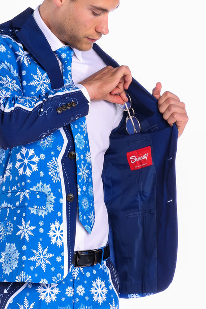  The Ice Never Melts | Blue Snowflake Christmas Suit