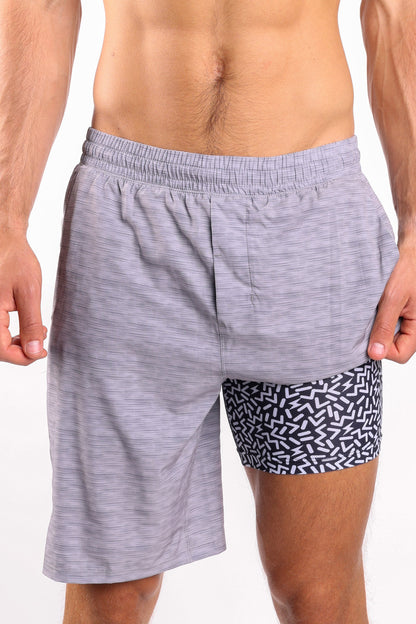  The Junk Trunks | Grey Ball Hammock® 9 Inch Athletic Shorts