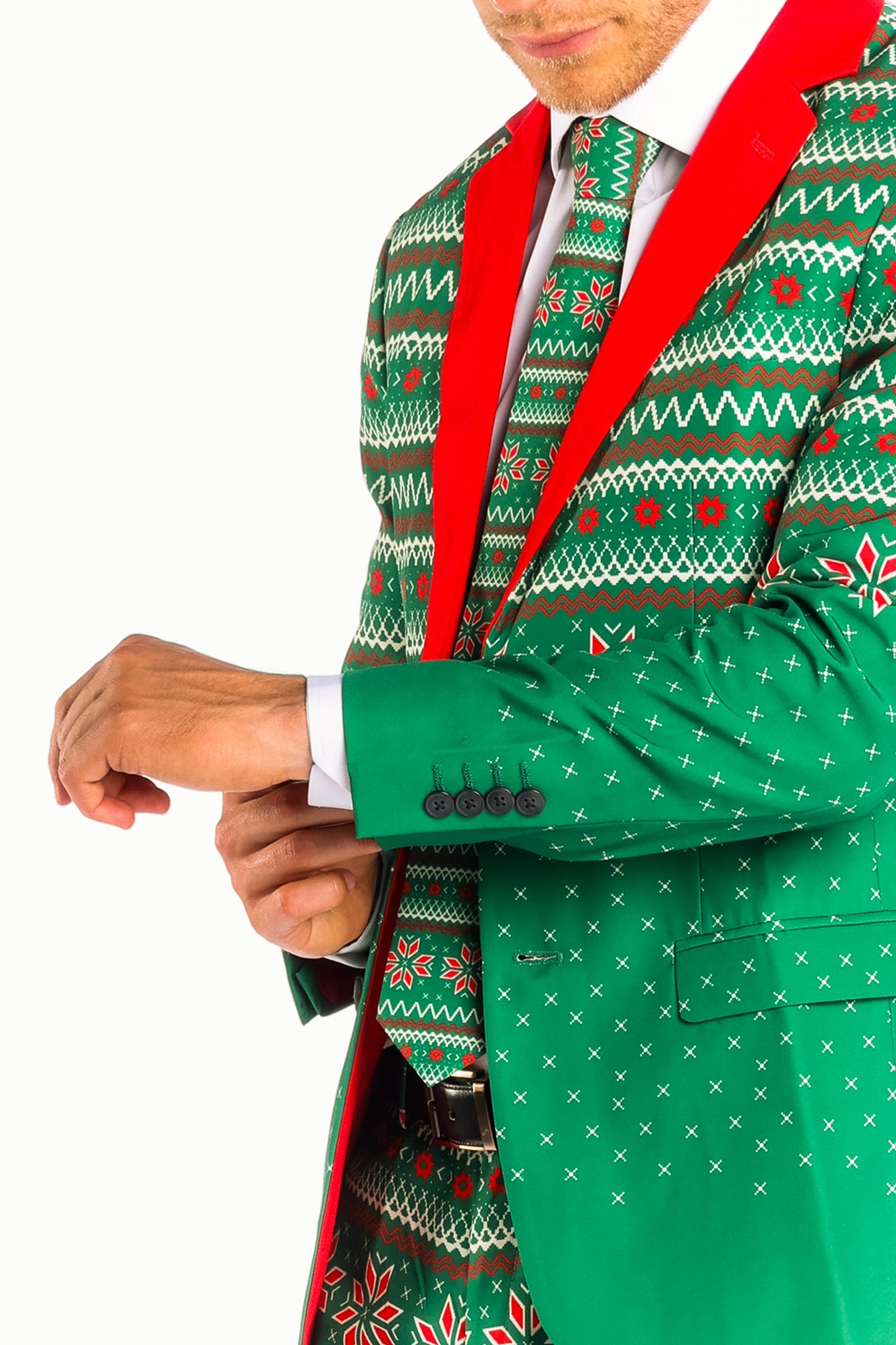  The Kris Kringle | Green Fair Isle Christmas Suit