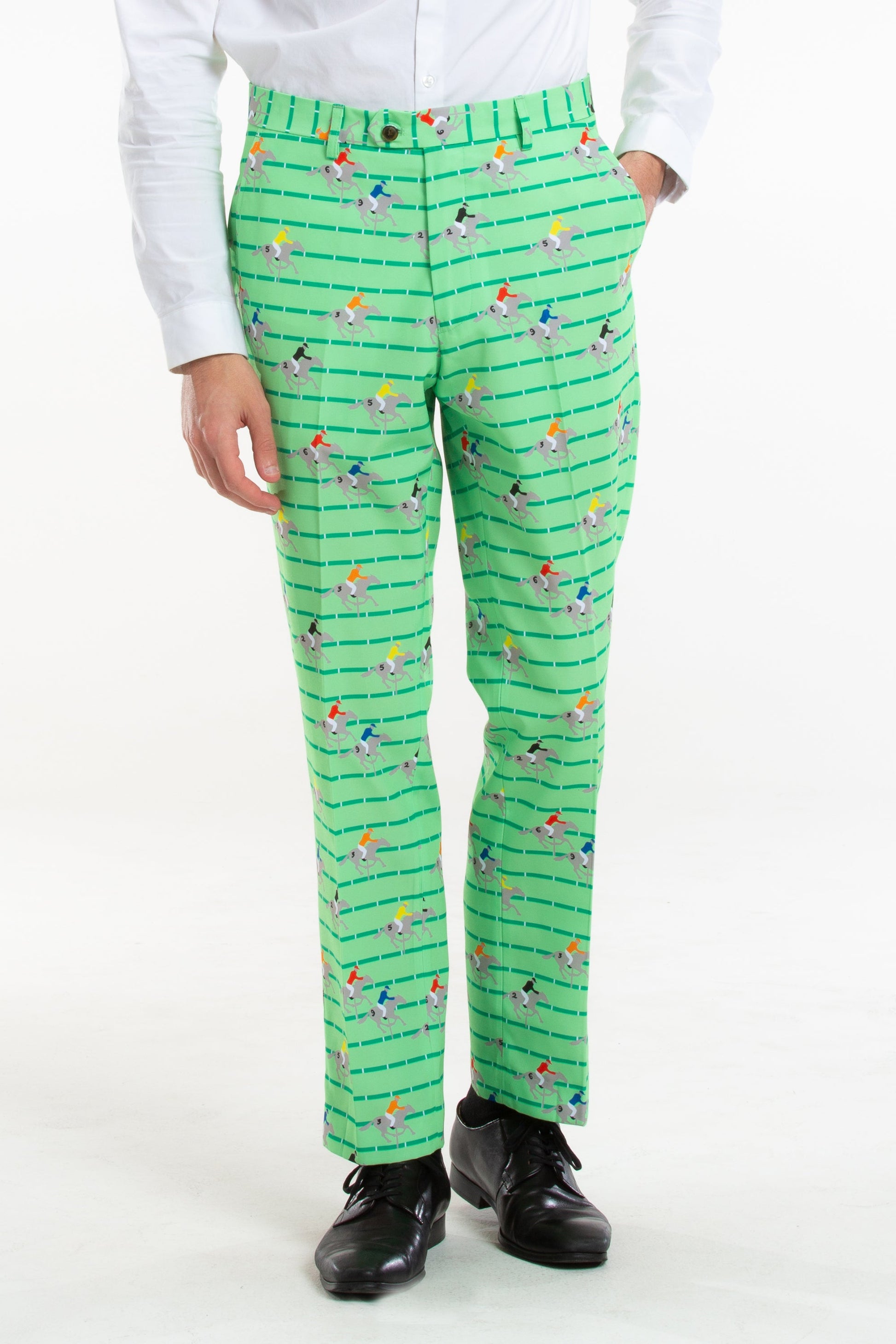  The Louisville | Derby Horse Racing Stripe Suit Pants