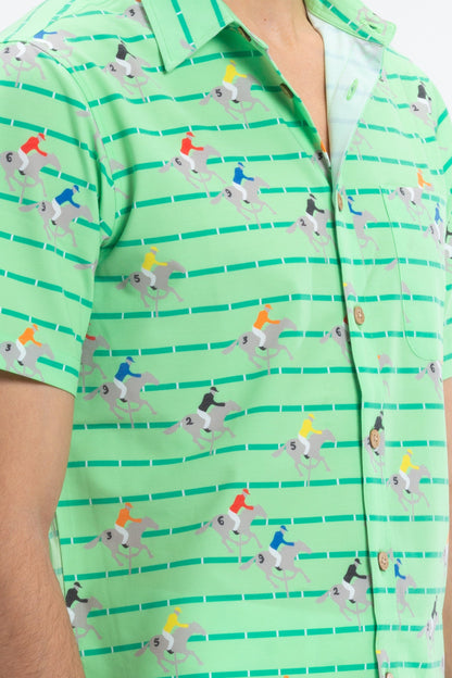  The Louisville | Derby Horse Racing Stripe Hawaiian Shirt