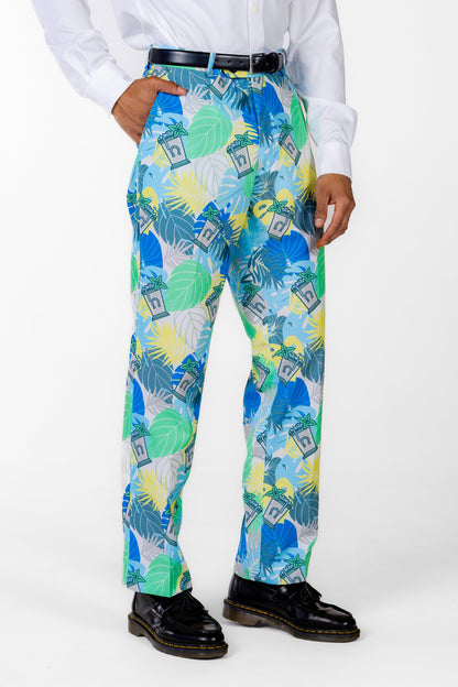  The Minty Fresh | Tropical Derby Suit Pants