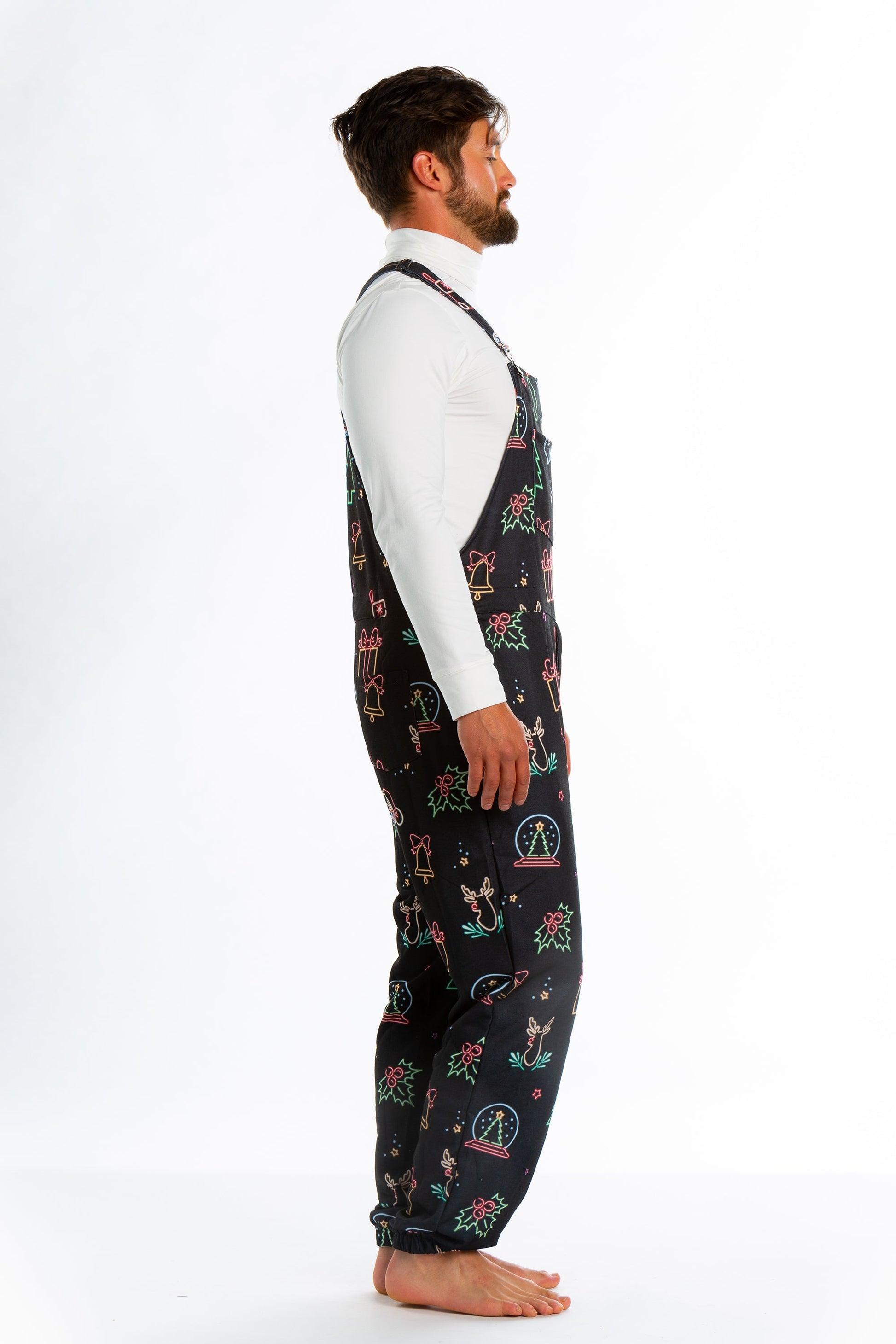  The Naughty Neon Noel | Mens Neon Lights Pajamaralls®