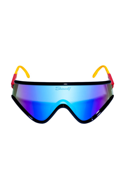  The Powerhouse | Blue Polarized Retro Macho Sunglasses