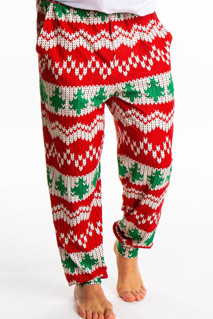  The Red Ryder | Mens Knit Pattern Pajama Top