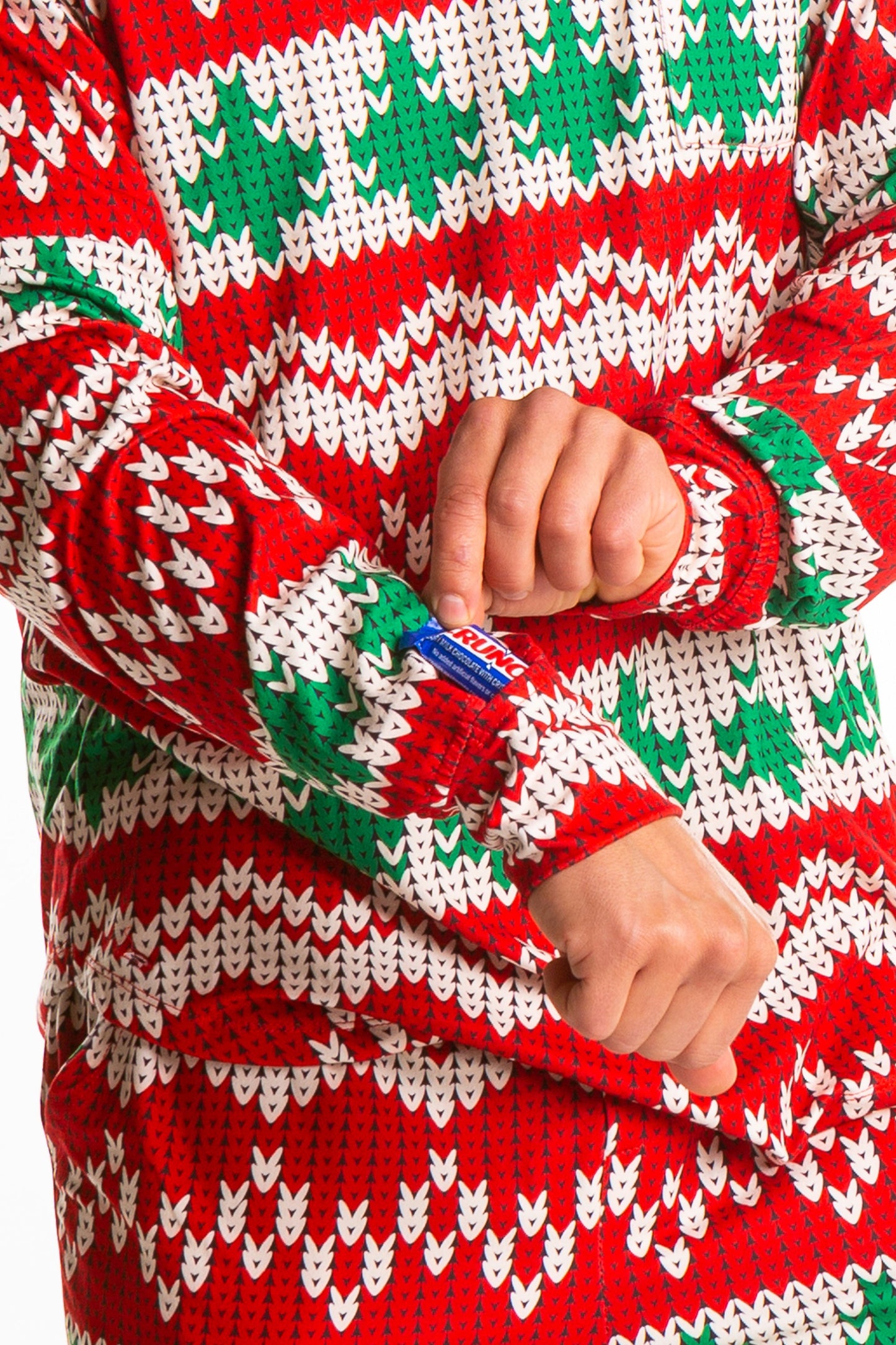  The Red Ryder | Mens Knit Pattern Pajama Top