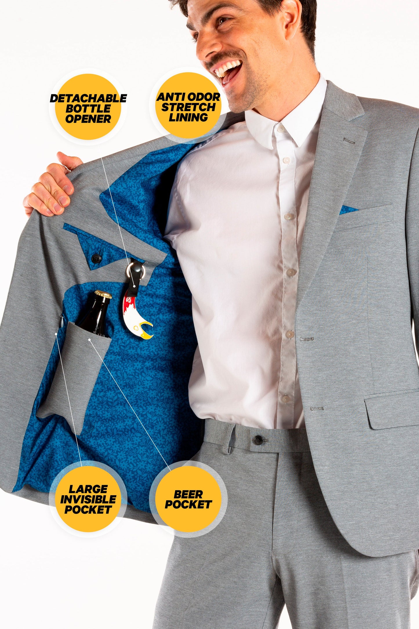  The Shoreline | Blue Floral Ultimate Suit