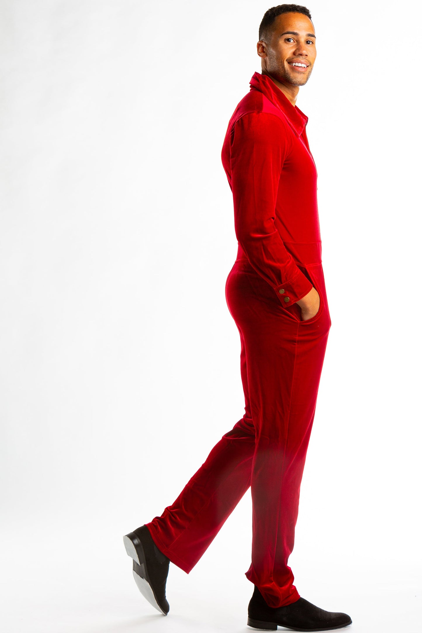  The Smoking Dens | Red Velvet Flight Suit