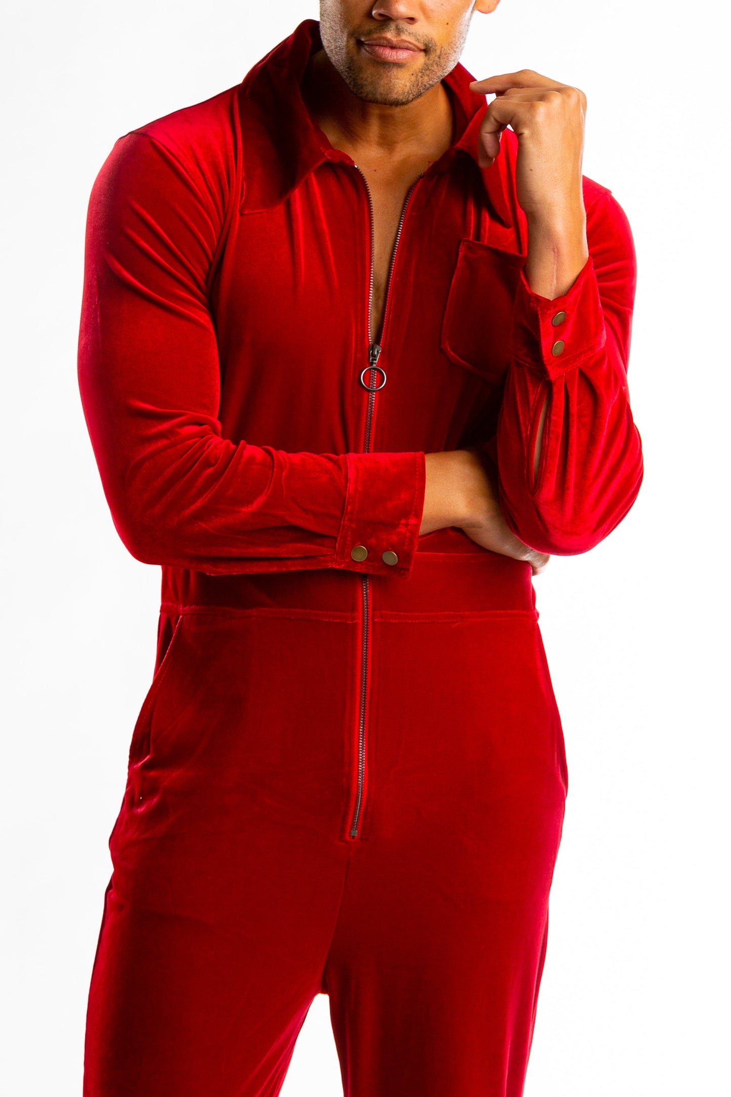  The Smoking Dens | Red Velvet Flight Suit