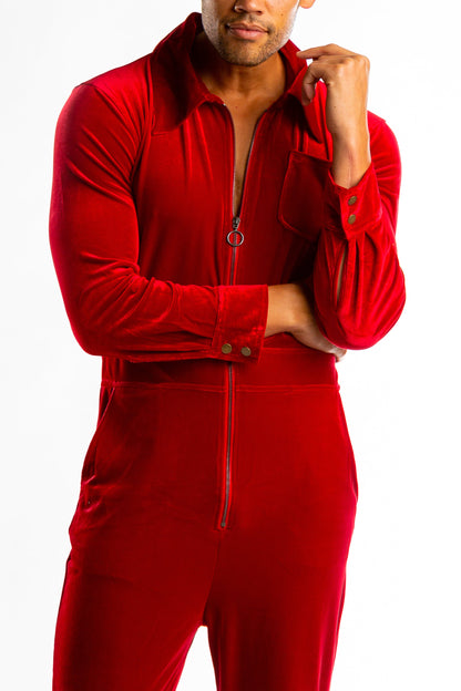  The Smoking Dens | Red Velvet Flight Suit
