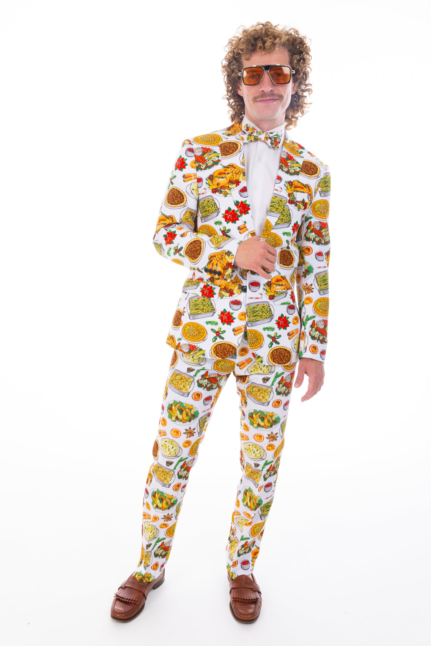  The Spread | White Thanksgiving Suit Pants