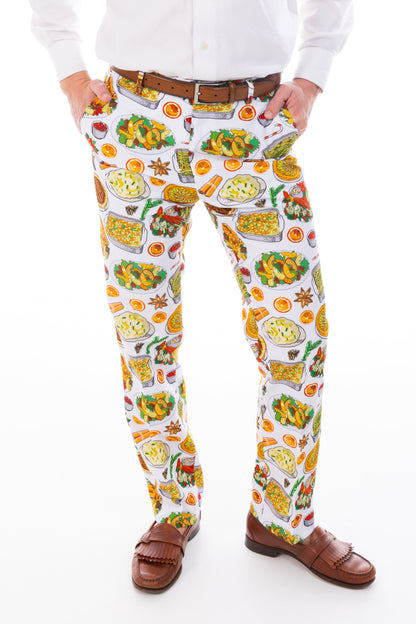  The Spread | White Thanksgiving Suit Pants