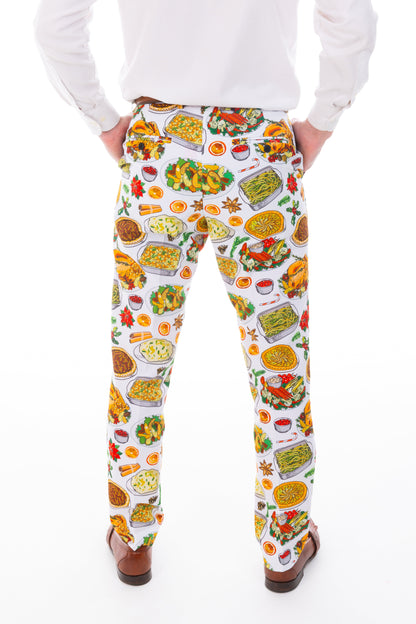  The Spread | White Thanksgiving Suit Pants
