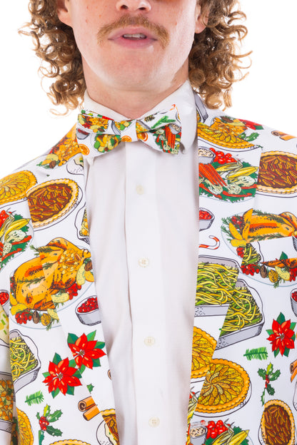  The Spread | White Thanksgiving Bow Tie
