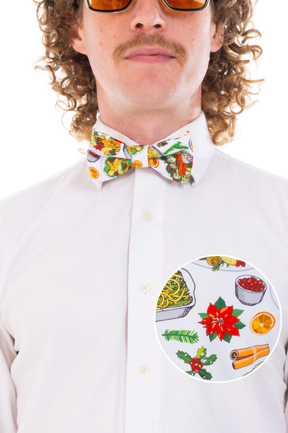  The Spread | White Thanksgiving Bow Tie