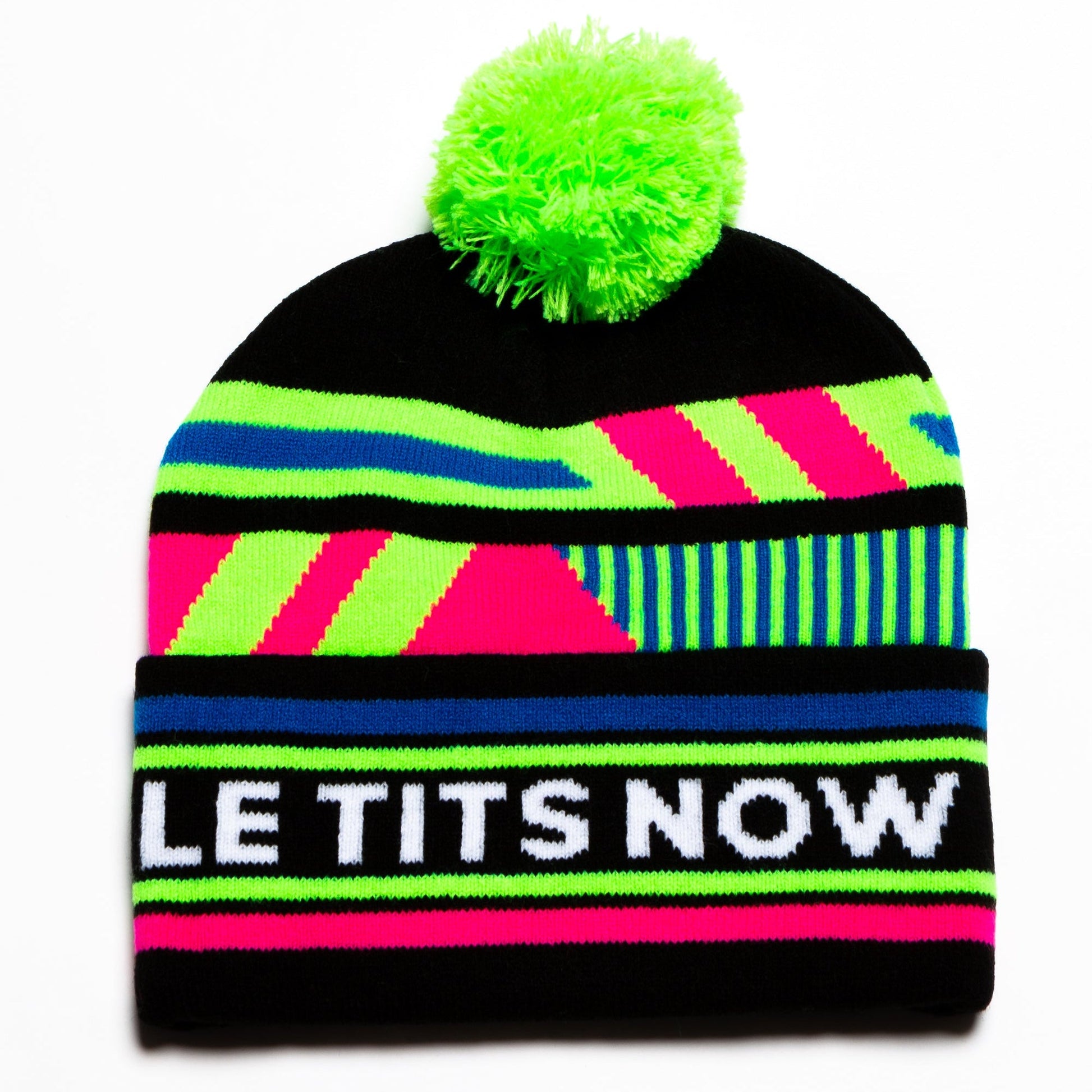  The Steep And Deep | Black And Neon Ski Beanie | Pre-Order | Ships Early December 2023