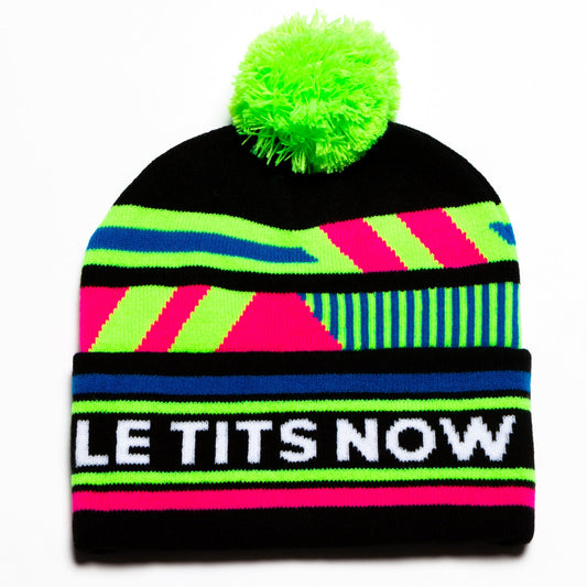  The Steep And Deep | Black And Neon Ski Beanie | Pre-Order | Ships Early December 2023