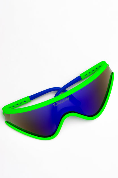  The Steep And Deep | Retro Neon Polarized Macho Sunglasses