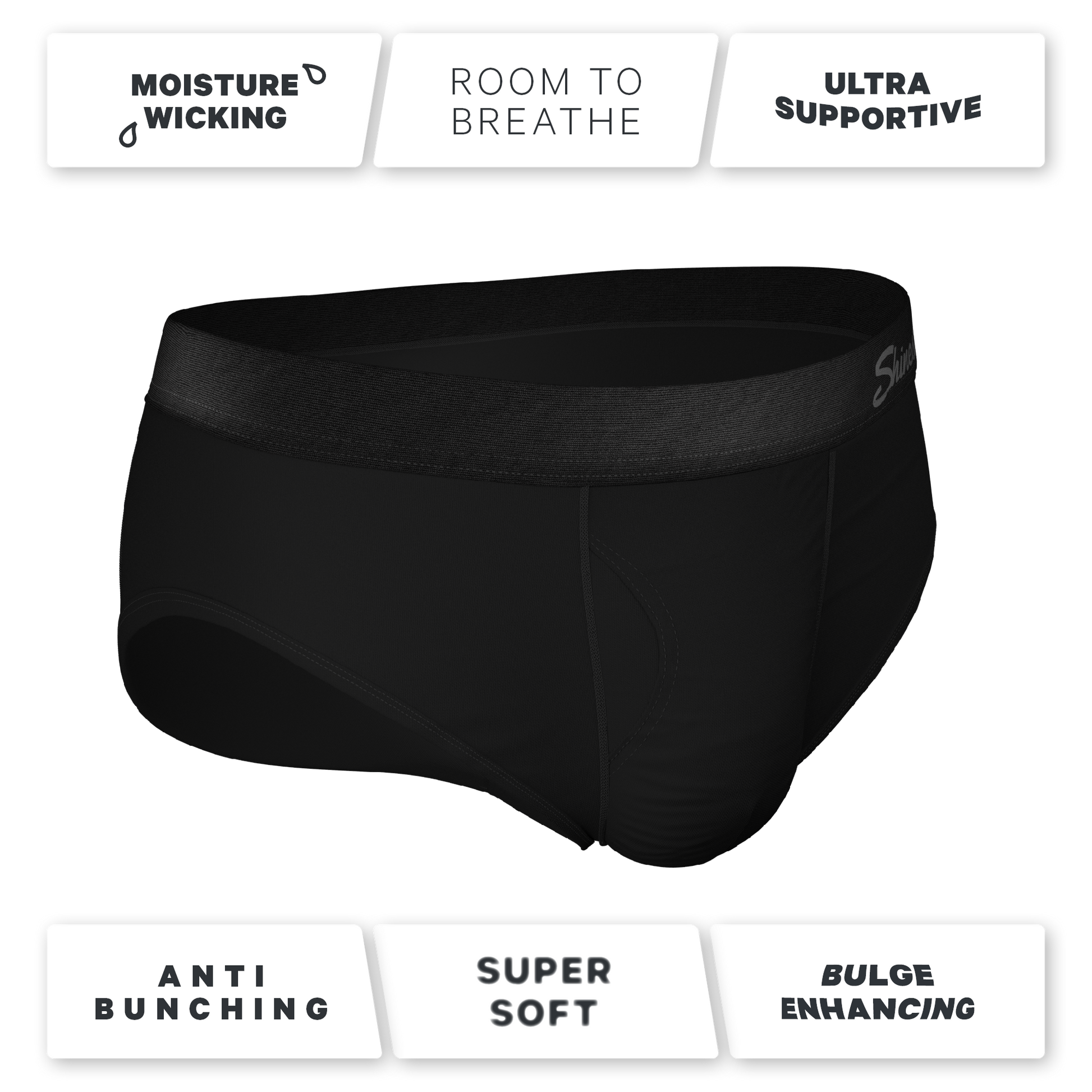  The Threat Level Midnight | Black Ball Hammock® Pouch Underwear Briefs 3 Pack