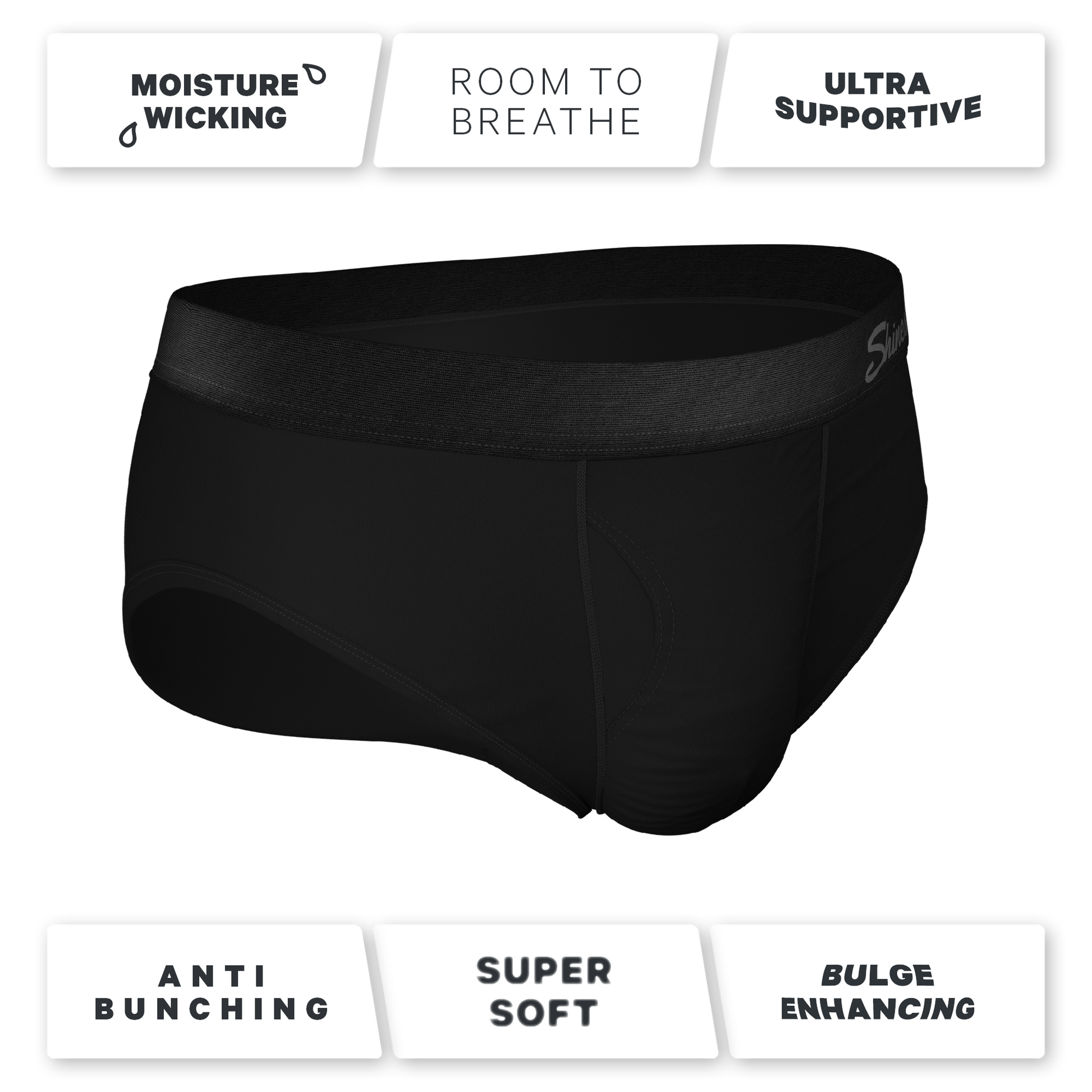  The Threat Level Midnight | Black Ball Hammock® Pouch Underwear Briefs 7 Pack