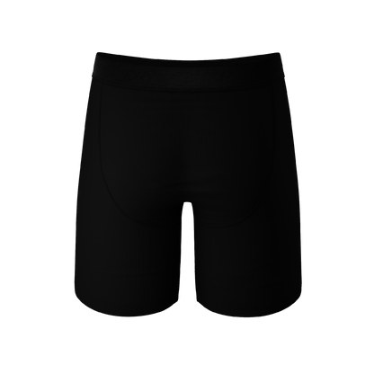  The Threat Level Midnight | Black Long Leg Ball Hammock® Pouch Underwear With Fly