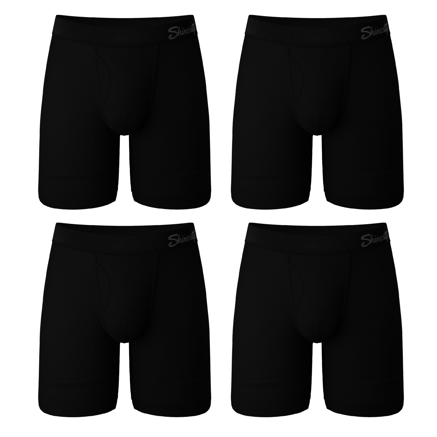  The Threat Level Midnight | Long Leg Black Ball Hammock® Pouch Underwear With Fly 7 Pack