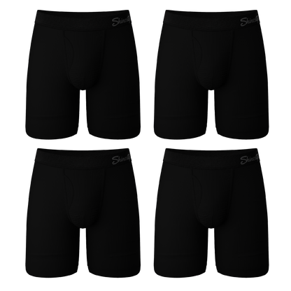  The Threat Level Midnight | Long Leg Black Ball Hammock® Pouch Underwear With Fly 7 Pack