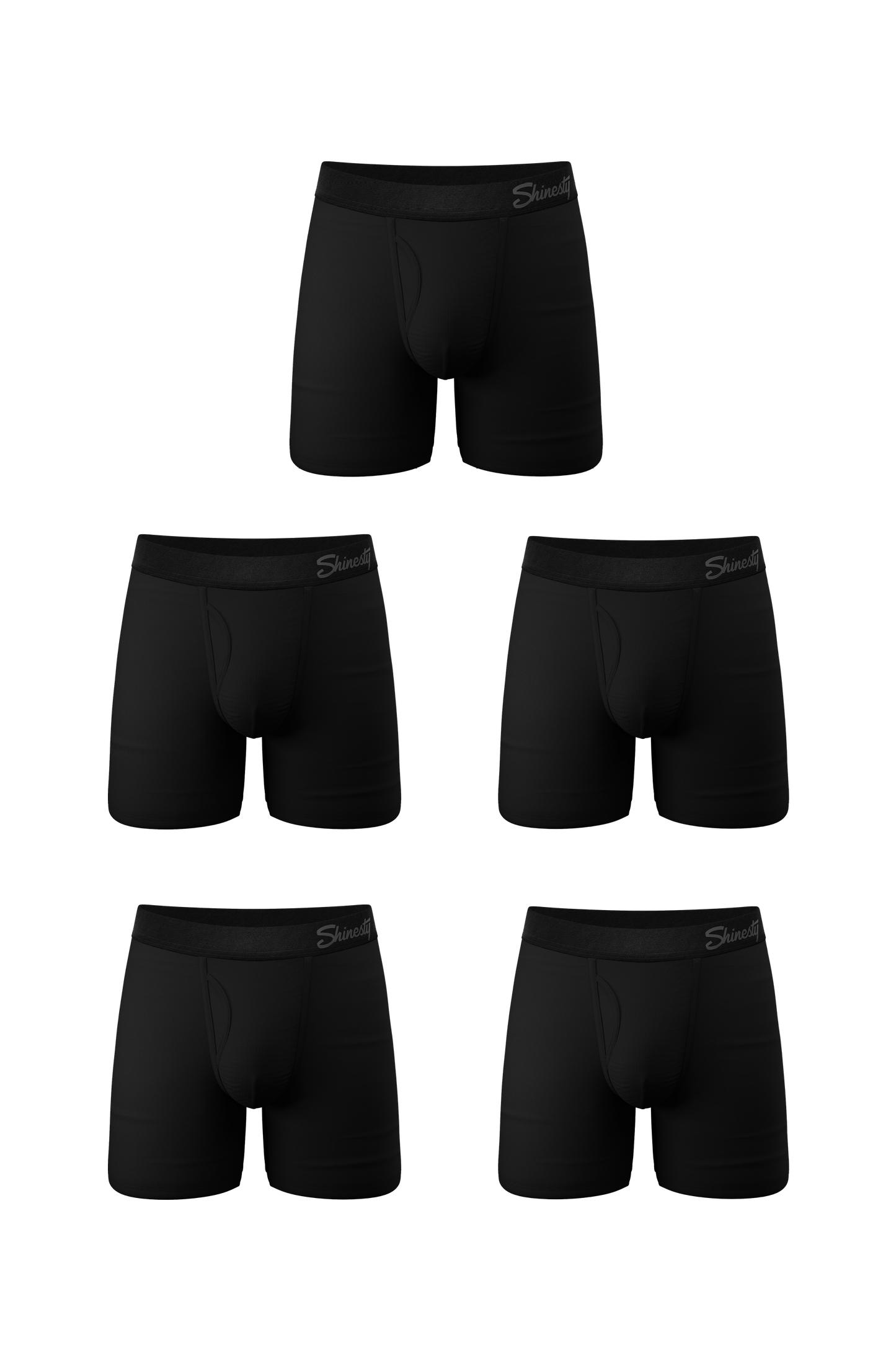  The Threat Level Midnight | Black Cooling Ball Hammock® Underwear With Fly 5 Pack