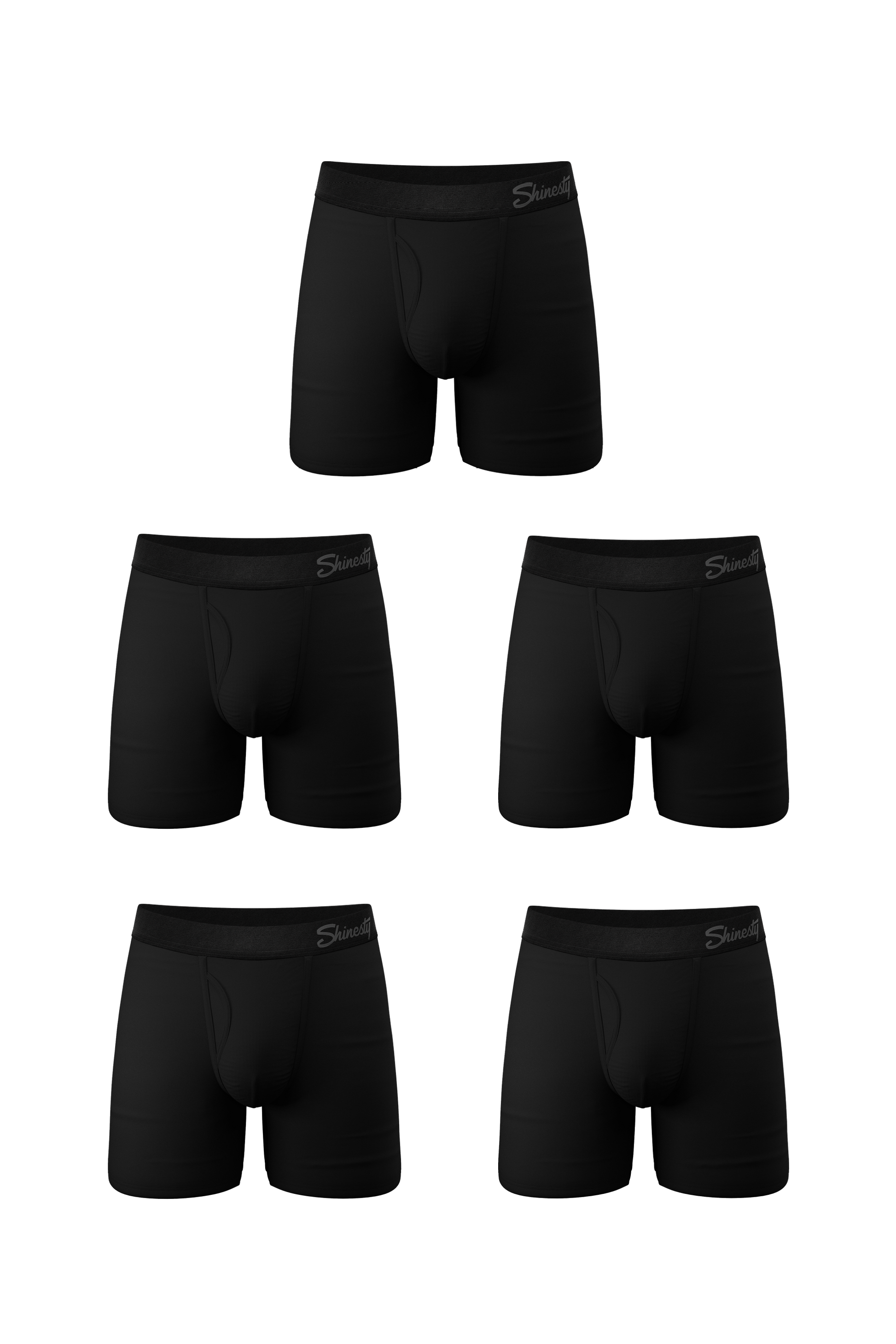  The Threat Level Midnight | Black Cooling Ball Hammock® Underwear With Fly 5 Pack