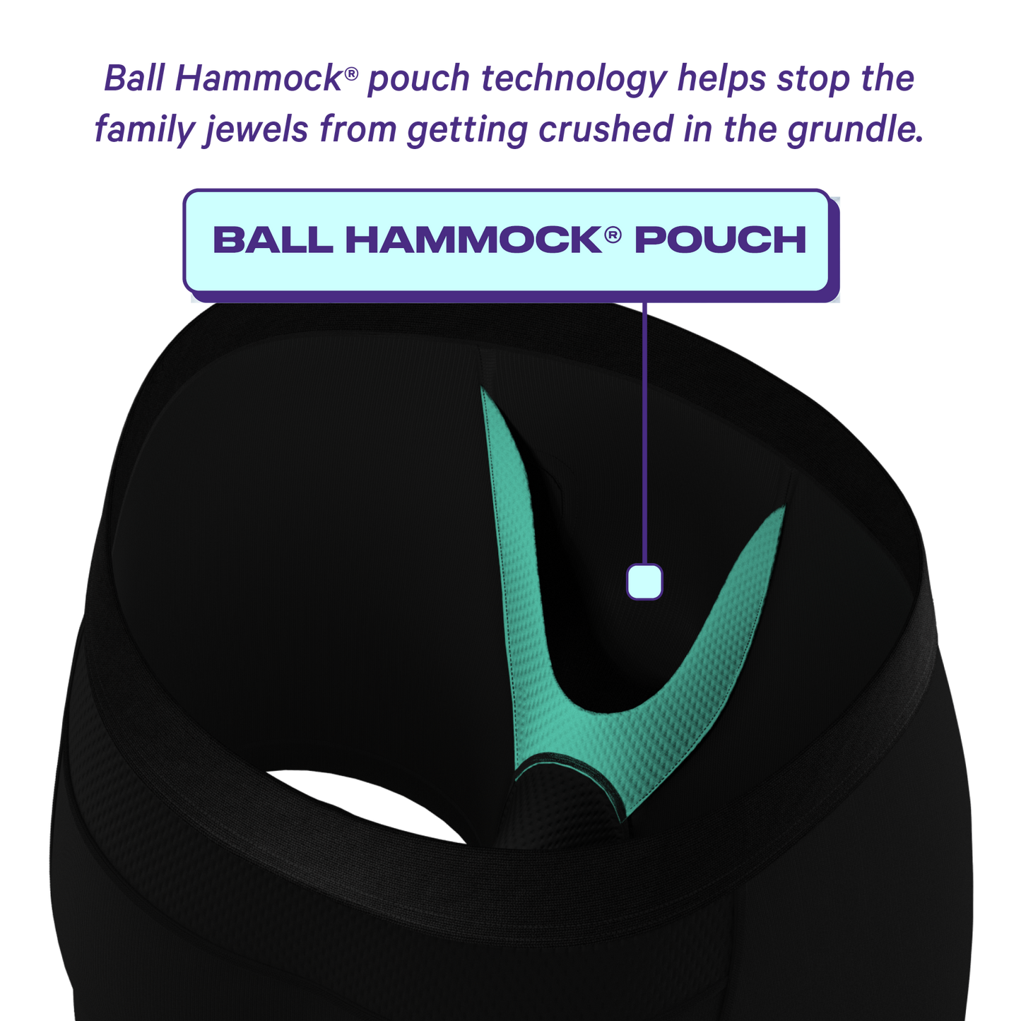  The Threat Level Midnight | Black Cooling Ball Hammock® Underwear With Fly 3 Pack