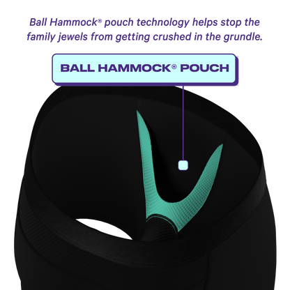  The Threat Level Midnight | Black Cooling Ball Hammock® Underwear With Fly 3 Pack