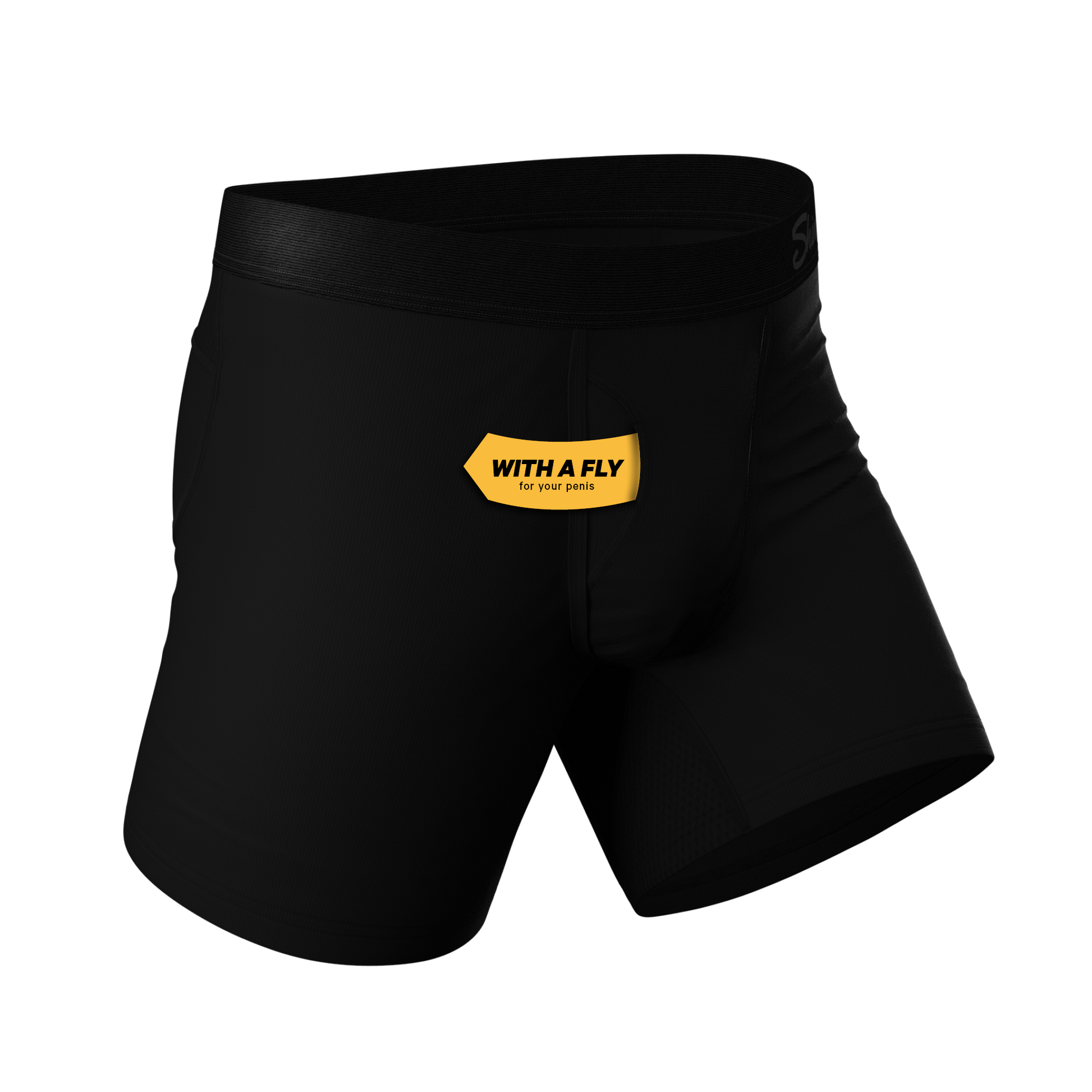  The Threat Level Midnight | Black Cooling Ball Hammock® Underwear With Fly 3 Pack