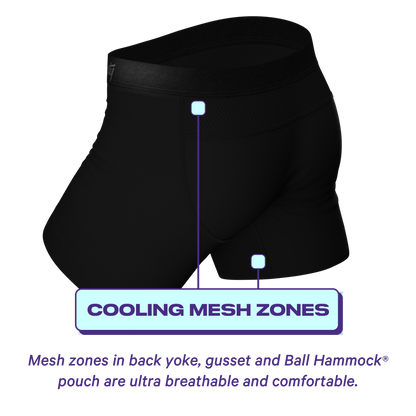 The Threat Level Midnight | Black Cooling Ball Hammock® Underwear With Fly 3 Pack