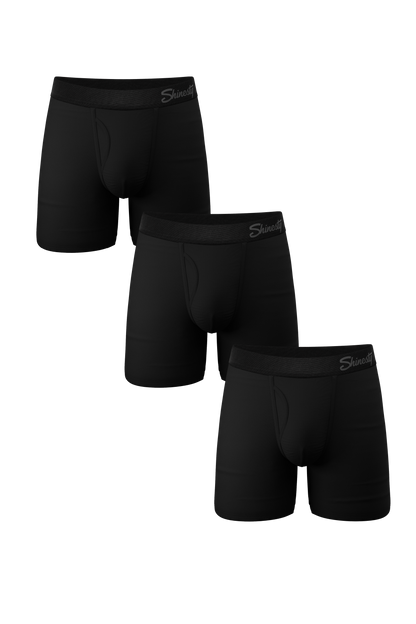  The Threat Level Midnight | Black Cooling Ball Hammock® Underwear With Fly 3 Pack