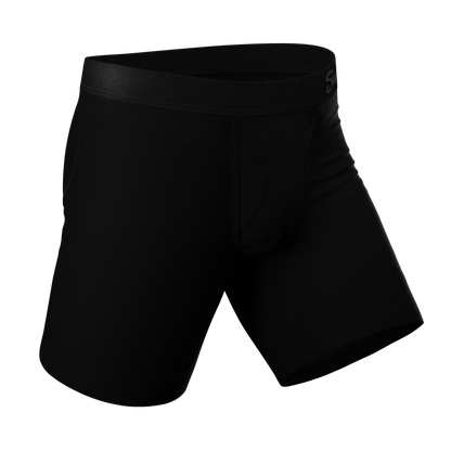  The Threat Level Midnight | Black Long Leg Ball Hammock® Pouch Underwear With Fly