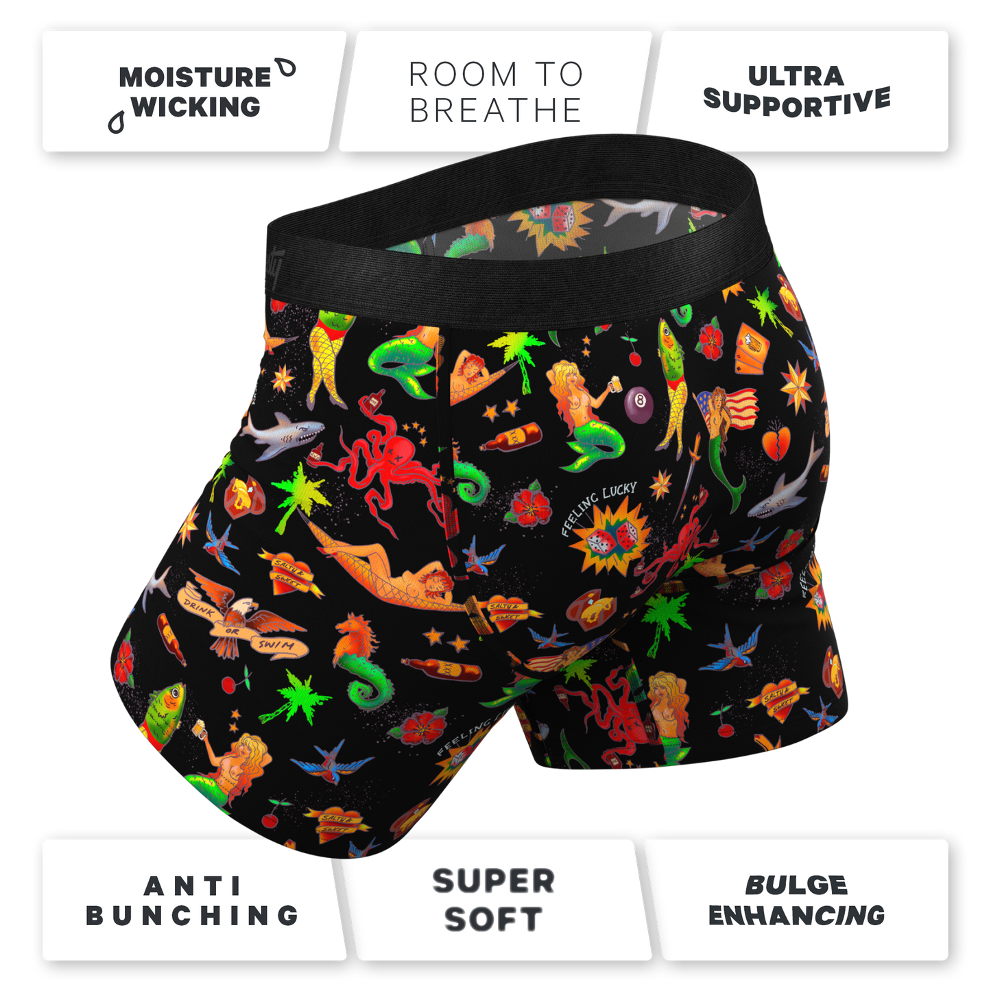  The Tight Ship | Sailor Tattoos Ball Hammock® Pouch Underwear