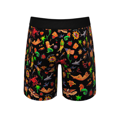  The Tight Ship | Sailor Tattoos Long Leg Ball Hammock® Pouch Underwear With Fly