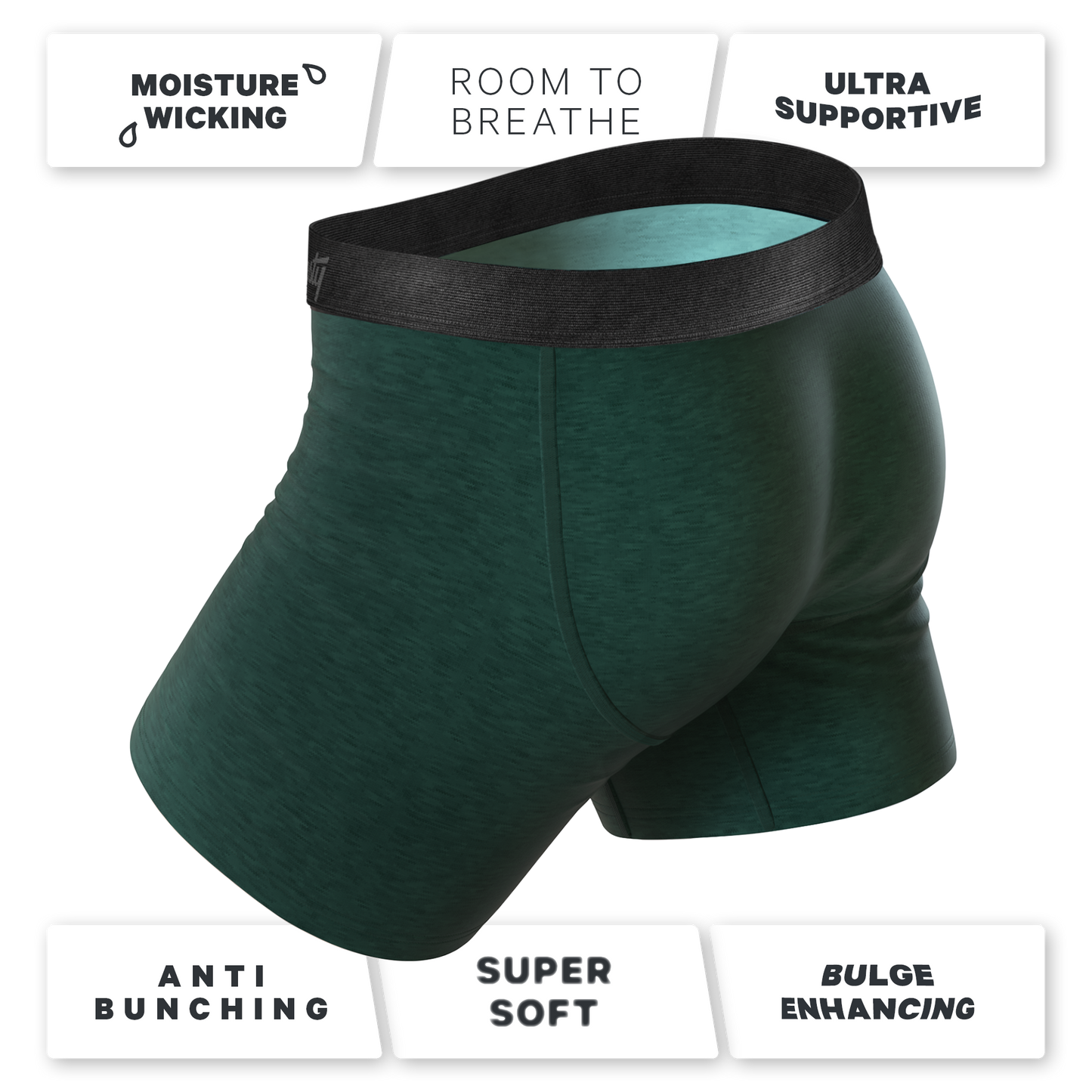  The Tree Falls | Forest Green Ball Hammock® Pouch Underwear