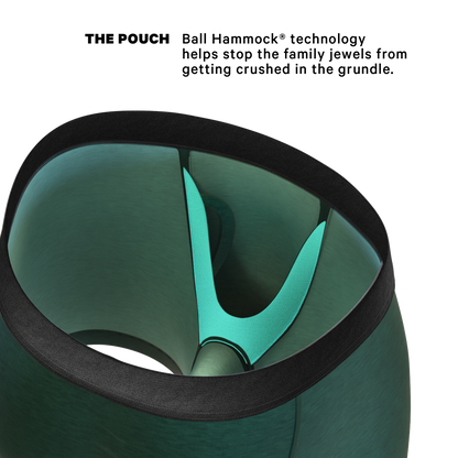  The Tree Falls | Forest Green Ball Hammock® Pouch Underwear With Fly