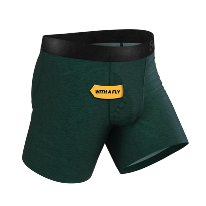  The Tree Falls | Forest Green Ball Hammock® Pouch Underwear With Fly